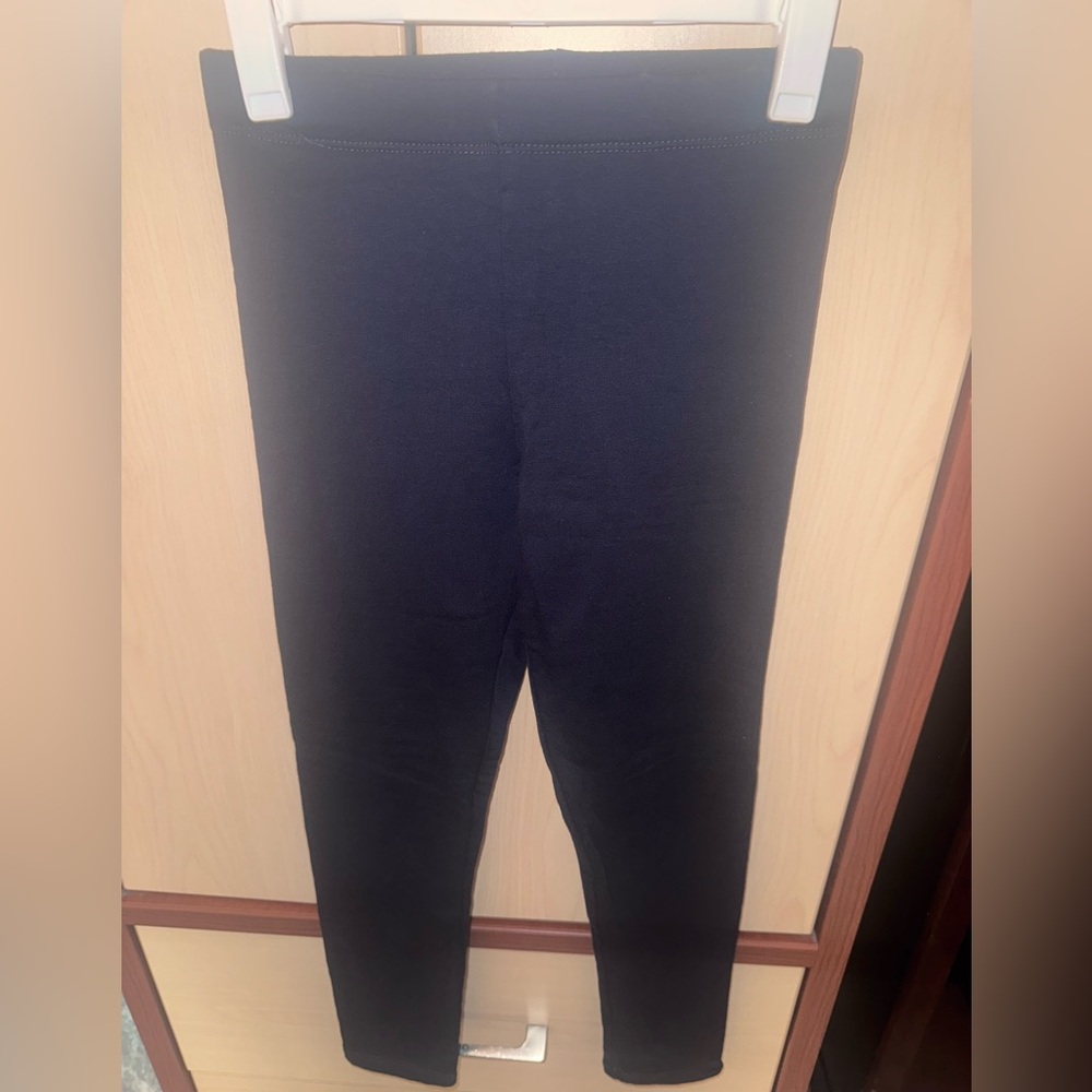 H&M Girls Extra Soft Navy Blue Leggings Size 8 Pull On Like New